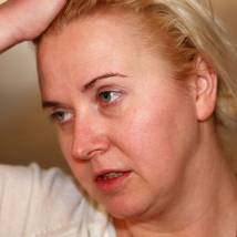 Екатерина Залетаева на съемках фильма "Варенье из сакуры"