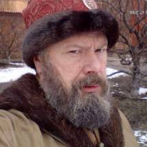 Вадим Померанцев на съемках фильма "Иван Грозный"