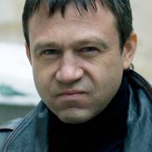 Александр Мосин на съемках фильма "Кочегар"