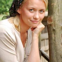 Марина Денисова на съемках фильма "Вторая жизнь Федора Строгова"