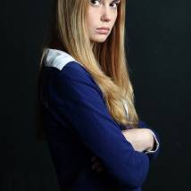 Агата Муцеинеце на съемках сериала "Закрытая школа" (©Ольга Малышева (Амедия))