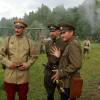 Олег Фомин на съемках фильма "Господа офицеры: спасти императора"