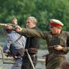 Александр Бухаров и Сергей Баталов на съемках фильма "Господа офицеры: спасти императора"