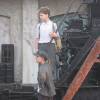 На съемках фильма "Правосудие волков"