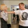 Поля Полякова и Михаил Тарабукин на съемках фильма "О, счастливчик!"