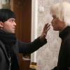 Сергей Муравьев и Сергей Стеблов на съемках сериала "Сыщики районного масштаба 2"