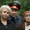 Сергей Гамов, Елена Андерегг, Лейла Киракосян на съемках сериала "Омут"