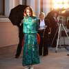 Юлия Пожидаева на съемках сериала "Обручальное кольцо"