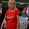 Алина Сандрацкая на съемках сериала "Обручальное кольцо"