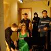 На съемках фильма "Заходи - не бойся, выходи - не плачь..."