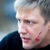 Сергей Горобченко на съемках фильма "Миннесота"