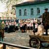 На съемках фильма "Лейтенант Суворов"