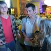 Дмитрий Кубасов и Павел Прилучный на съемках фильма "Детям до 16..."