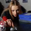 Екатерина Вилкова на съемках фильма "Вербное воскресенье"