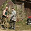 Федор Добронравов и Владимир Ильин на съемках фильма "Ноу хау"