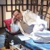 Юрий Стоянов на съемках фильма "Правдивая история об Алых парусах"