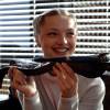 Екатерина Вилкова на съемках фильма "Суперменеджер, или Мотыга судьбы"