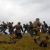На съемках фильма "В сторону от войны"
