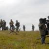 На съемках фильма "В сторону от войны"