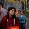Елена Подкаминская на съемках фильма "В сторону от войны"
