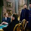 Антон Феоктистов и Александр Арсентьев на съемках сериала "Институт благородных девиц"