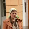 Екатерина Порубель на съемках сериала "Серафима прекрасная"