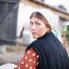 Екатерина Порубель на съемках сериала "Серафима прекрасная"