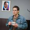 Михаил Шкловский на съемках сериала "А счастье где-то рядом"