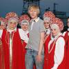 Василий Бархатов на съемках фильма "Атомный Иван"