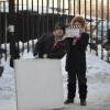 На съемках фильма "Участковый"