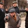 На съемках фильма "Черные волки"