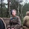Анна Арланова на съемках фильма "Наркомовский обоз"