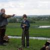 Феликс Антипов и Георгий Мирской на съемках фильма "Ангел"
