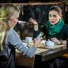 Юлия Михалкова на съемках сериала "Стройка"
