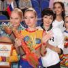На съемках фильма "Чемпионки"