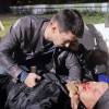 Даниил Страхов на съемках сериала "Принцип Хабарова"
