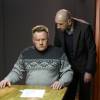 Виктор Бабич и Александр Марушев на съемках сериала "Принцип Хабарова"