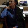 Анна Бачалова на съемках сериала "Под прицелом"