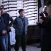 Роман Курцын, Нина Гогаева на съемках сериала "Под прицелом"