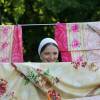Екатерина Вилкова на съемках фильма "Раз, два! Люблю тебя!"