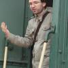 Юрий Кузавков на съемках сериала "Генералы против генералов"