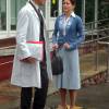 Александра Титова на съемках сериала "Аромат шиповника"
