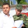 Арсений Гончуков и Данила Костин на съемках фильма "Полет: Три дня после катастрофы"