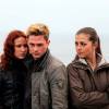 Елена Кибалова, Юрий Кригер и Евгения Лапова на съемках сериала "Бретер"