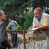 Вячеслав Разбегаев на съемках сериала "Следователь Протасов"