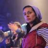 Анна Меликян на съемках фильма "Звезда"