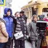 На съемках фильма "Конец прекрасной эпохи"