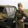 Екатерина Шоломицкая на съемках фильма "Нормандия - Неман"