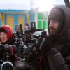 Александр Мартынов на съемках фильма "Радуга"