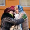 Юлия Меньшова, Галина Петрова на съемках сериала "Между нами девочками"